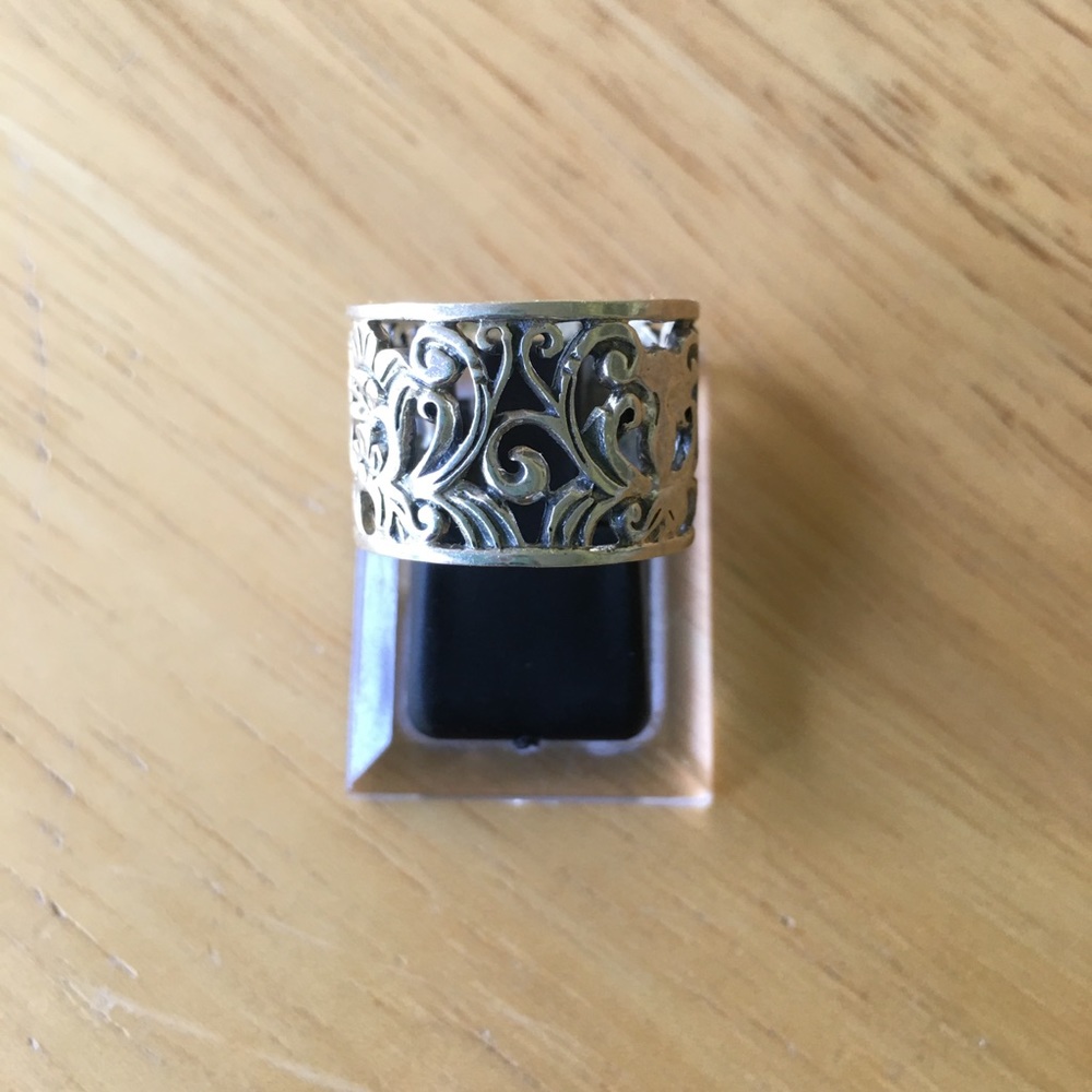 Baroque Style .925 Ring Sz. 8.5 New